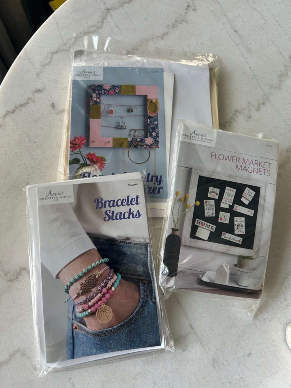 Set of 3 Craft Kits - Annie Bracelet Stacks Kit - Magnet making kit - and more